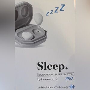 BonAmour Pro Sleep System Smart Earbuds - White New Open the Box